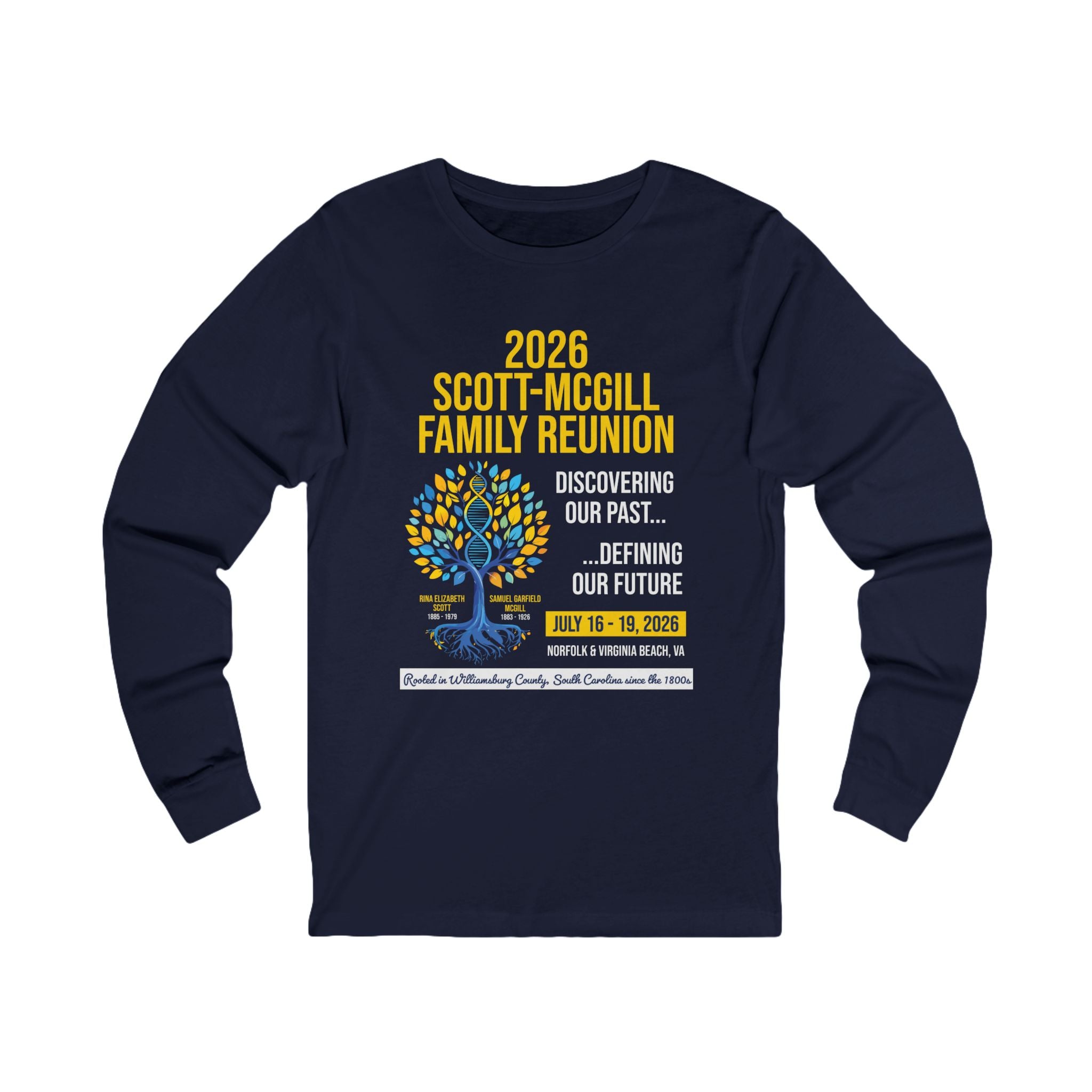 2026 Scott-McGill Family Reunion - Adult Long Sleeve Tee